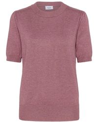 Saint Tropez - Rot Violett Melange Pullover Sweater - Lyst