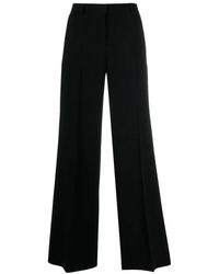 Alberto Biani - High-Waisted Wide-Leg Broeken - Lyst