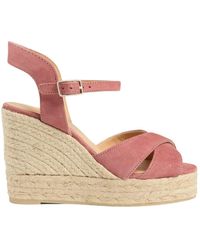 Castañer - Shoes > heels > wedges - pink - Lyst
