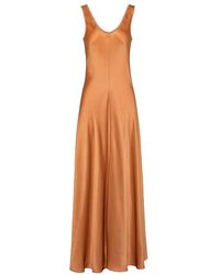 Forte Forte Marocain Sleevless Dress - Oranje