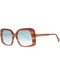 MAX&Co. - Braune -sonnenbrille mit grünen verlaufsgläsern - Lyst