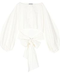 Del Core - Poplin Bootnek Top - Lyst