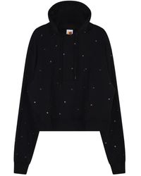 Sky High Farm - Schwarzer Hoodie Mit Nieten - Lyst