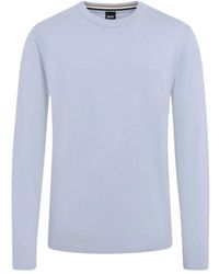 BOSS - Round-Neck Knitwear - Lyst