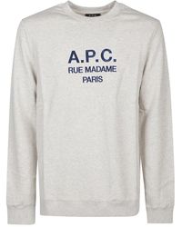 A.P.C. - Lässiger sweatshirt für männer,lzz noir rufus sweatshirt - Lyst