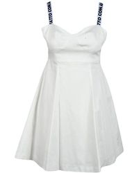 Giulia N Couture - Baumwoll elastan kleid für frauen - Lyst