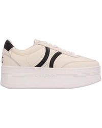 Celine - Block Sneaker Mit Triomphe-Detail Hinten Und Keilsohle - Lyst