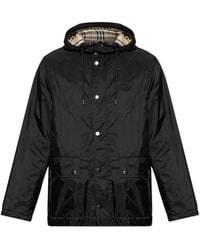 Burberry - Jassen ,Zwart ,Leer Pembrey Jacket - Lyst