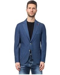 MULISH - Blaue Jacke Mit Revers Und Taschen - Lyst