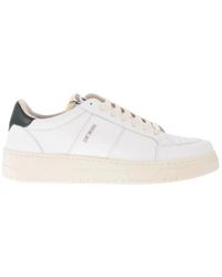 SAINT SNEAKERS - Weiße klassische sneakers,weiße leder golf sneakers mit grünem detail - Lyst