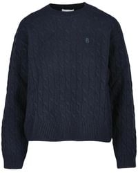 Ballantyne - Truien & Vesten ,Zwart ,Wol Wol Ronde Hals Pullover Sweater - Lyst