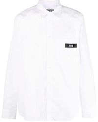 Versace - Camicia bianca basic logo - Lyst
