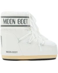 Moon Boot - Weiße Schnürschuh Mit Gummisohle - Lyst