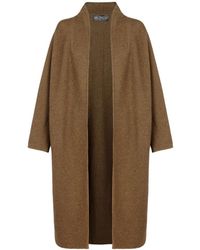 Cortana - Jassen ,Bruin ,Katoen Lange Double-Face Jas - Lyst
