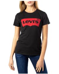 Levi's - Tops ,Zwart ,Katoen Herfst/Winter T-Shirt - Lyst