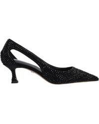 Lola Cruz - Pumps Mit Cutout Und Strass - Lyst
