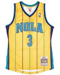 Mitchell & Ness - Fitness ,Geel ,Polyester Chris Paul Basketbal Tanktop - Lyst