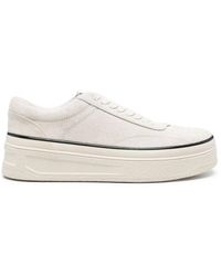 Jil Sander - Weiße Sneakers Mit Flatform-Sohle - Lyst