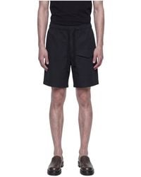Studio Nicholson - Korte Broeken ,Blauw ,Katoen Ikaria Shorts - Lyst