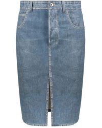 Bottega Veneta - Denim Skirts - Lyst