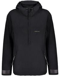 ISO.POETISM - Jassen ,Zwart ,Katoen Techno Fabric Jacket - Lyst