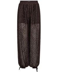 co'couture - Broeken ,Bruin ,Wide Broeken - Lyst
