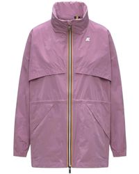 K-Way - Jassen ,Paars ,Polyester Aubeline Memory Touch - Lyst