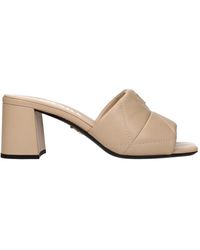 Prada - Heeled Mules - Lyst