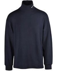 Emporio Armani - Truien & Vesten ,Zwart ,Polyester Lupetto Tecnico - Lyst
