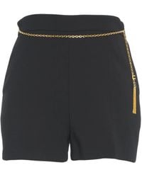 Elisabetta Franchi - High-Waist Bermuda Shorts Mit Goldkette - Lyst