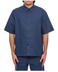 Givenchy - Embroidered Denim Shirt For - Lyst