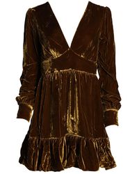 Saloni Pia Dress 1906 - Bruin