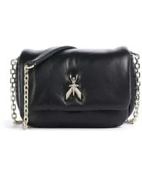 Patrizia Pepe - Leder Umhängetasche Mit Metallfliege - Lyst