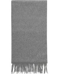 Max Mara - Accessoires ,Grijs ,Wol Wool Scarf - Lyst