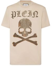 Philipp Plein - T-Shirt Rundhals Ss Strass Skull&Bones - Lyst