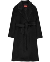 Max Mara - Jassen ,Zwart ,Wol Alpaca Wollen Jas - Lyst