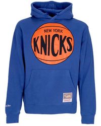 Mitchell & Ness - Hoodies & Sweatvesten ,Blauw ,Katoen New York Knicks Team Logo Hoodie - Lyst