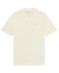 Les Deux - Tops ,Wit ,Katoen Signature Knit Polo - Lyst