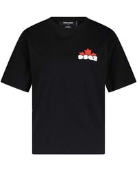 DSquared² - Logo Print Lässiges Herren T-Shirt - Lyst