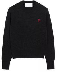 Ami Paris - Round-Neck Knitwear - Lyst