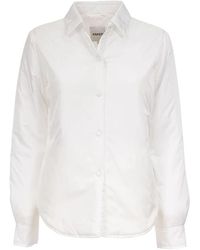 Aspesi - Overhemden ,Wit ,Nylon Lichtgewicht Nylon Jas-Shirt - Lyst