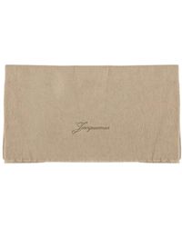 Jacquemus - Accessoires ,Wol Wol Kasjmier Sjaal Met Franje - Lyst
