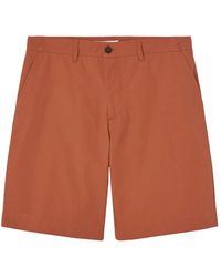 Maison Kitsuné - Oranje Katoenen Bermuda Shorts - Lyst