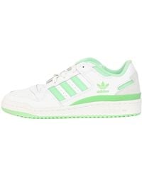 adidas Originals - Zapatillas bajas blancas y verdes forum - Lyst