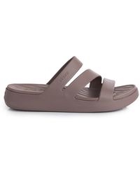 Crocs™ - Schoenen ,Bruin ,Strappy Sandalen Getaway Stijl - Lyst