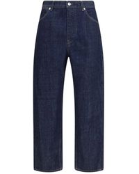 Jil Sander - Rechte Jeans Met Logo Label - Lyst