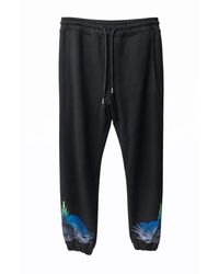 Marcelo Burlon - Broeken ,Zwart ,Katoen Sweetpants - Lyst