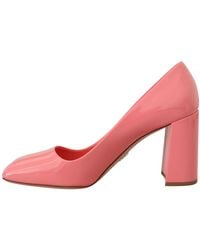Prada - Schoenen ,Roze ,Leer Prachtige Pump Met Vierkante Neus - Lyst