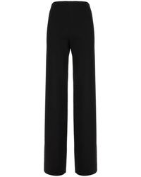Gucci - Broeken ,Zwart ,Wol Wide-Leg Wollen Broek - Lyst