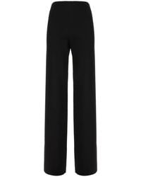 Gucci - Broeken ,Zwart ,Wol Wide-Leg Wollen Broek - Lyst